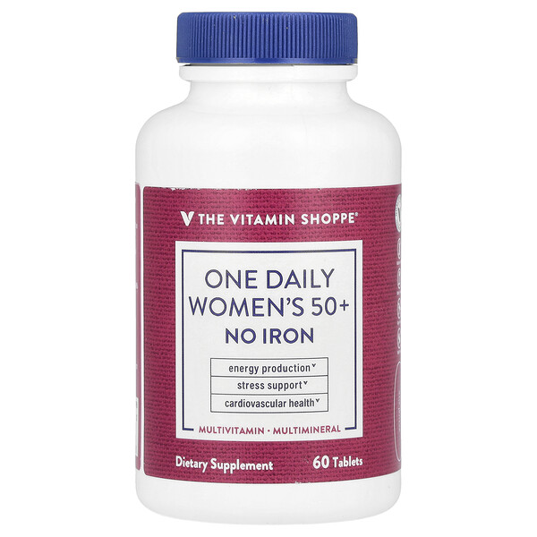 One Daily Women's 50+, No Iron, 60 Tablets The Vitamin Shoppe