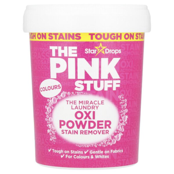 The Miracle Laundry, Oxi Powder Stain Remover, For Colors, 2.2 lbs (1 kg) The Pink Stuff