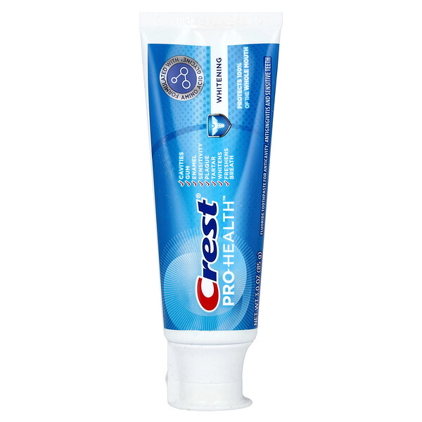 Pro-Health, Fluoride Toothpaste, Whitening, 3 oz (85 g) Crest