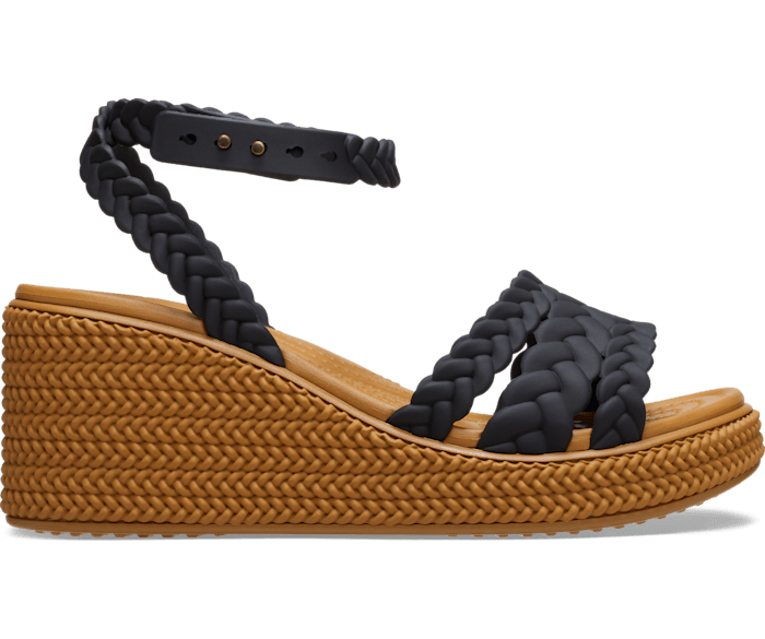 Brooklyn Woven Ankle Strap Wedge Crocs