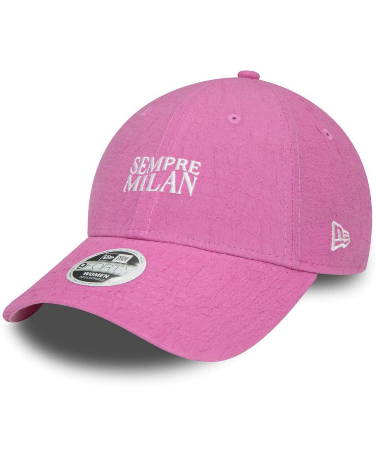 Women's Pink AC Milan Crinkle 9FORTY Adjustable Hat New Era
