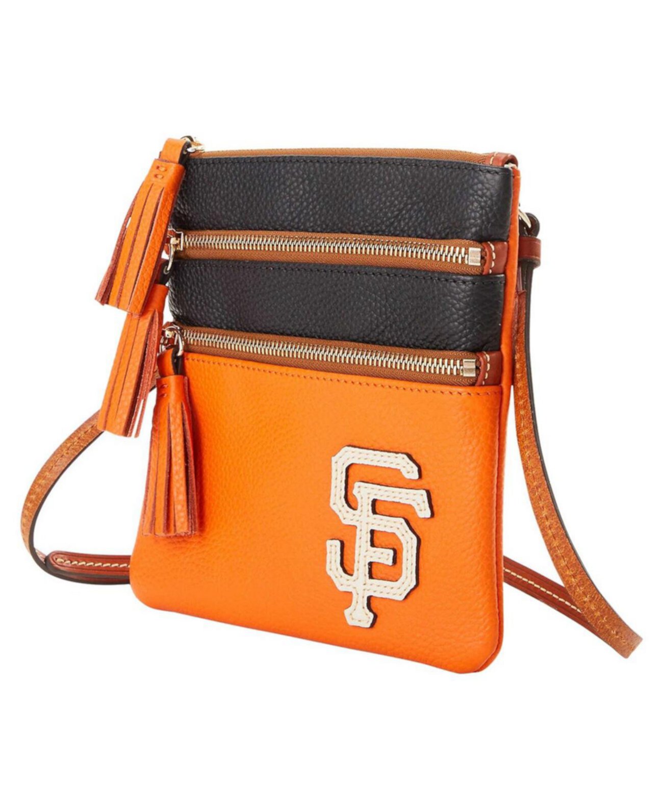 Women's San Francisco Giants Infield Triple Zip Crossbody Purse Dooney & Bourke