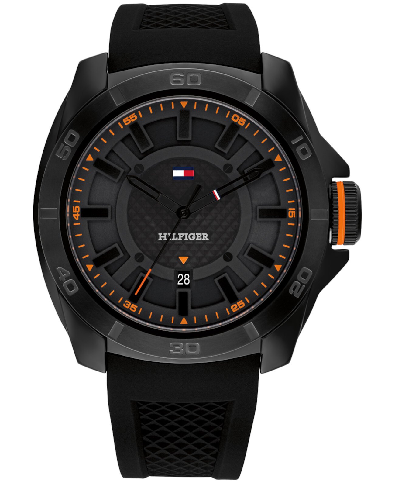 Смарт часы Tommy Hilfiger Мужские Кварцевые Черные Силиконовые 46mm Tommy Hilfiger