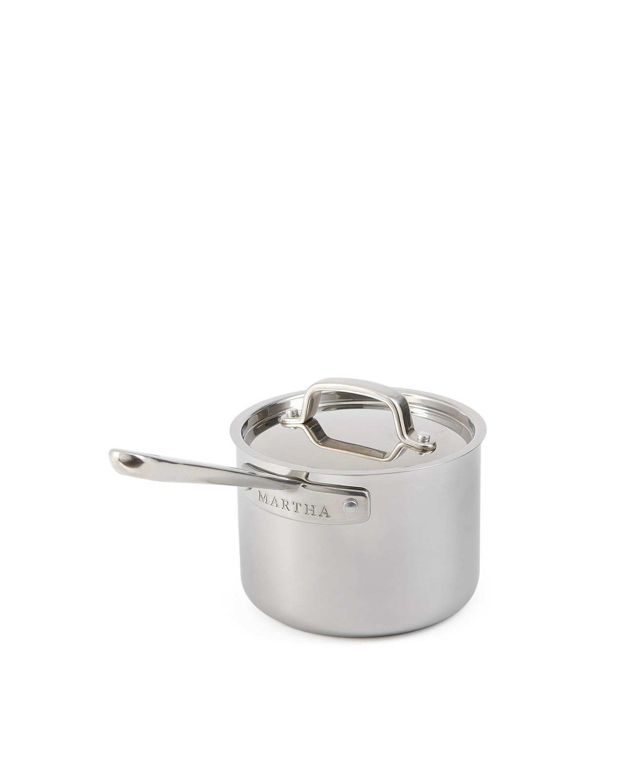 Stainless Steel 2 QT Saucepan with Lid Martha Stewart