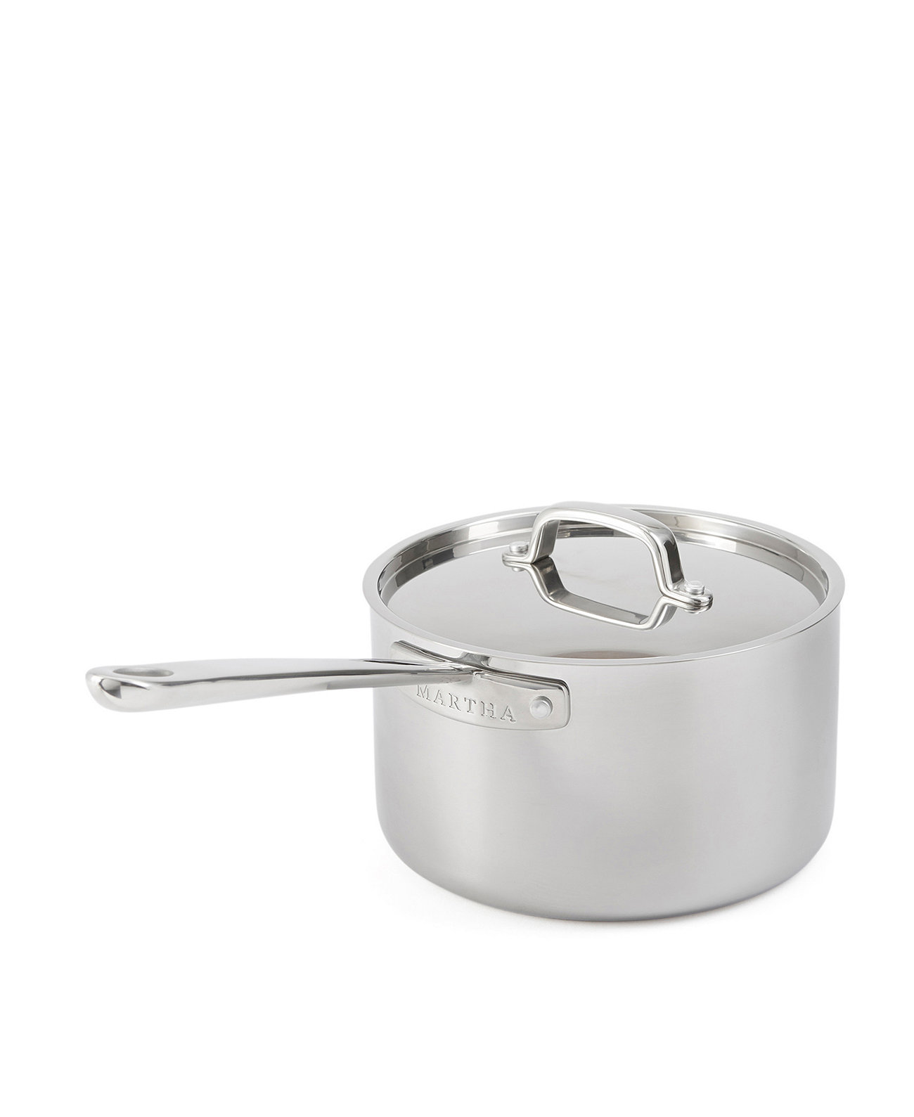 Stainless Steel 4 QT Saucepan with Lid Martha Stewart