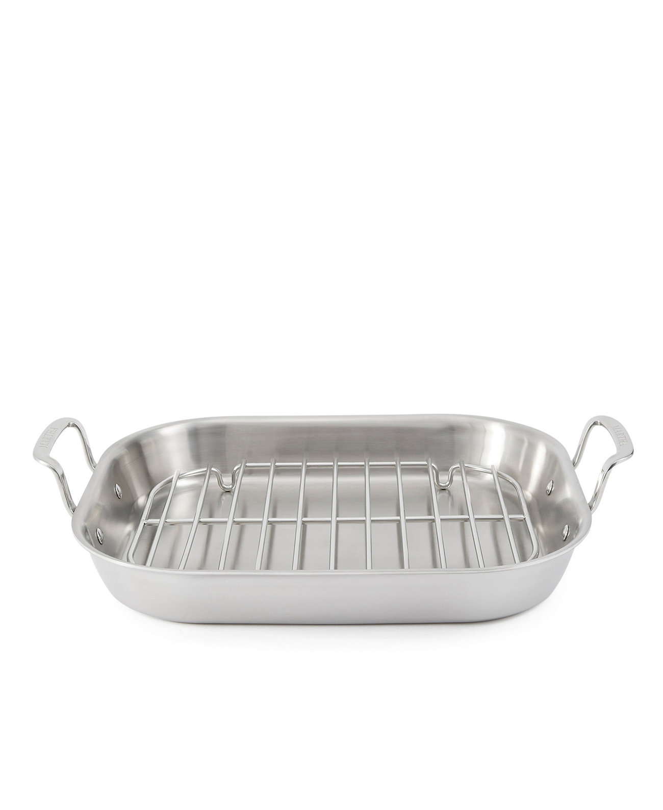 Stainless Steel Roasting Pan with Flat Rack Martha Stewart