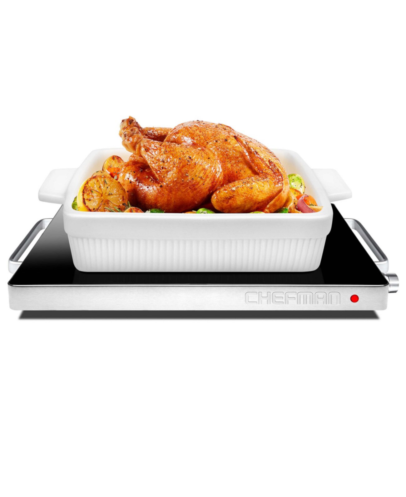 Mini Glass-Top Warming Tray CHEFMAN