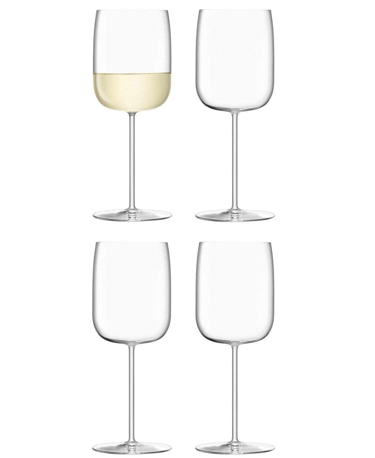Borough Wine Glass 13 oz Clear x 4 LSA International