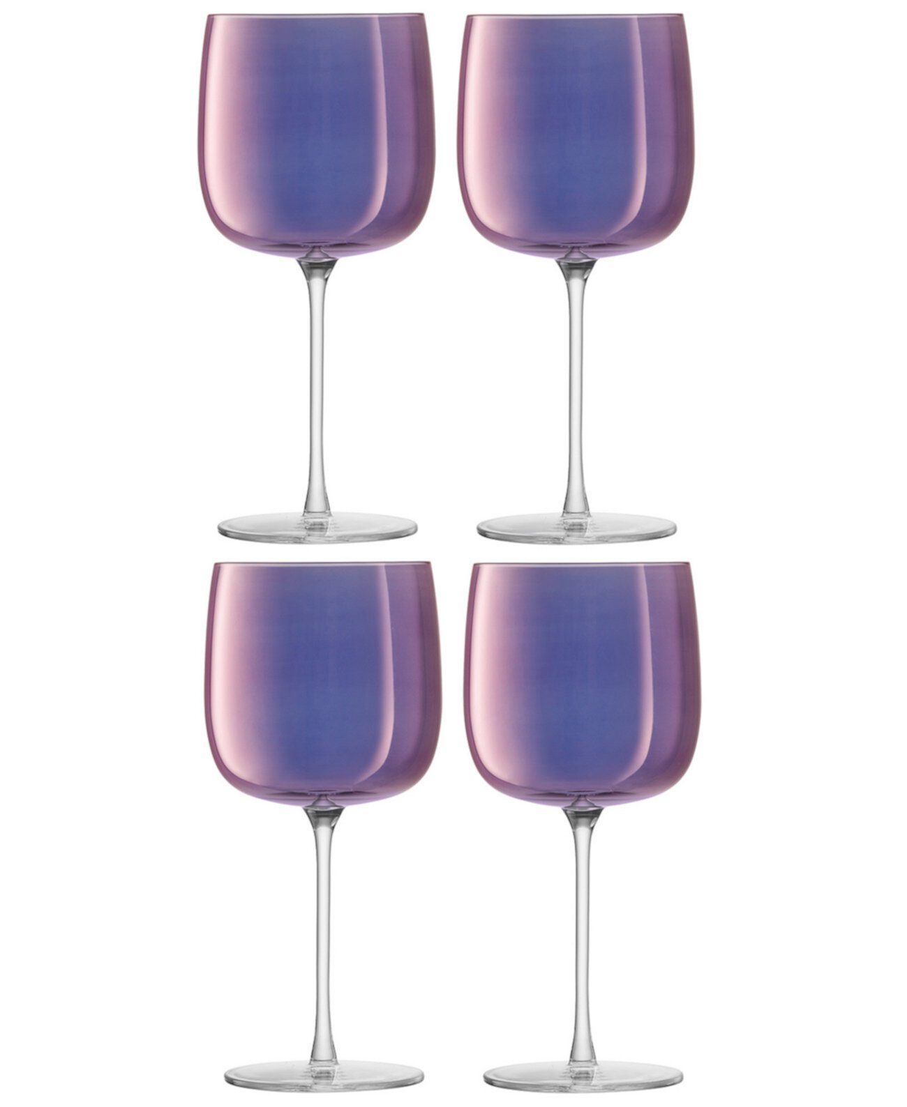 Aurora Wine Glass 15oz Polar Violet x 4 LSA International