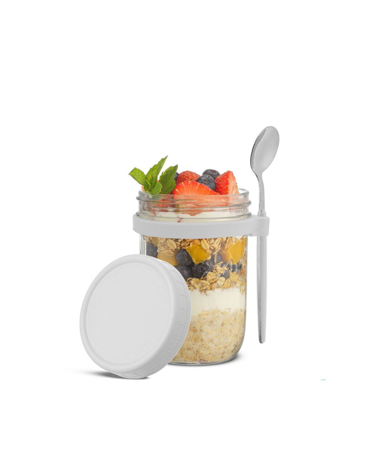 Dawn Overnight Oats Glass Containers, 16 Oz, Set of 3 JoyJolt