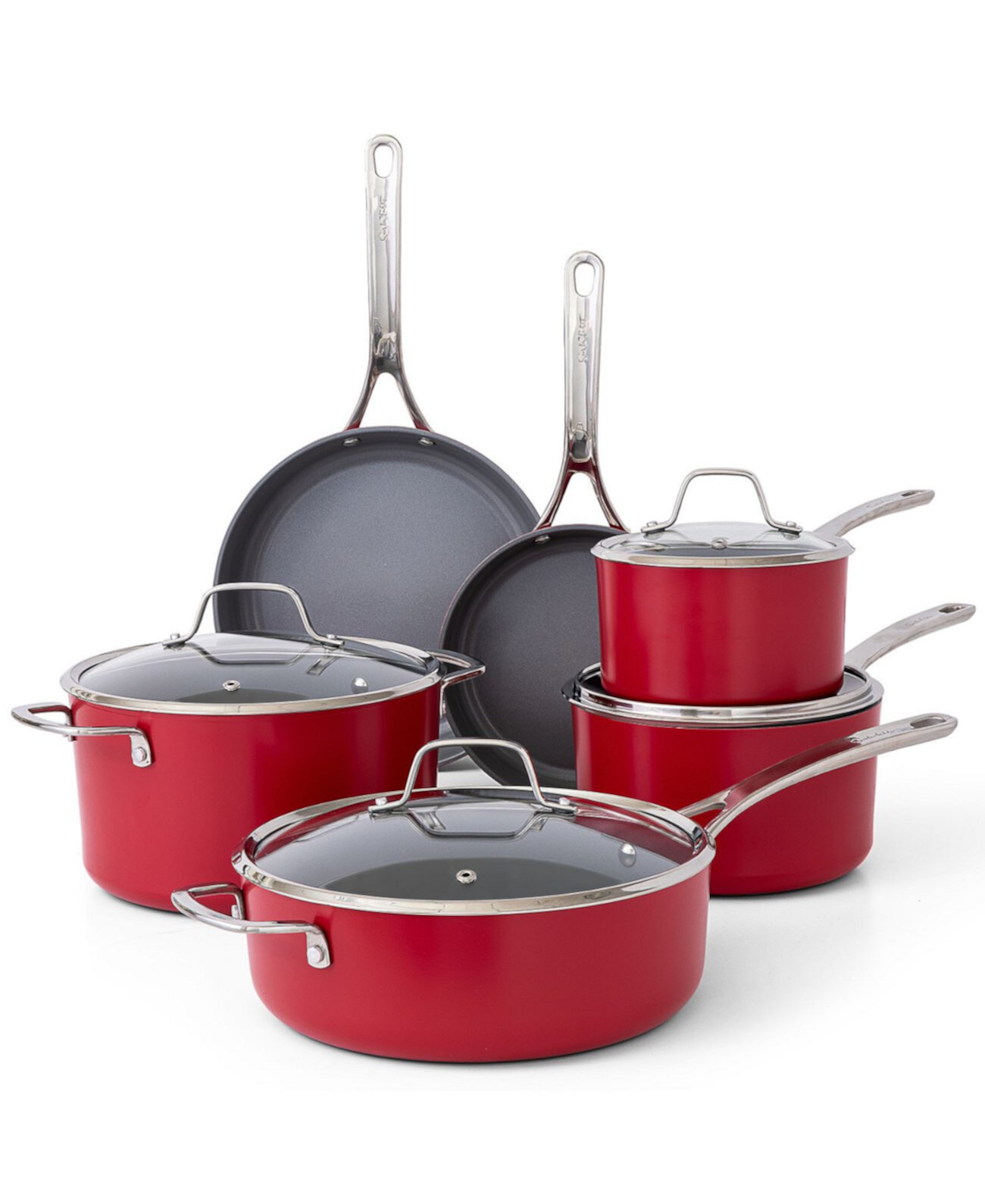 Angelie 10-piece Ceramic Nonstick Cookware Set Sur La Table