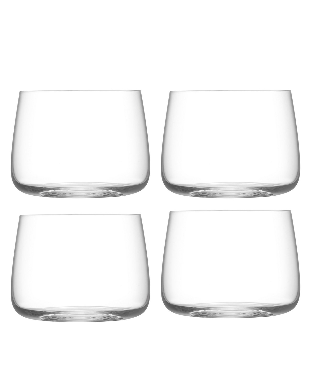 Metropolitan Stemless Glass 12oz Clear x 4 LSA International