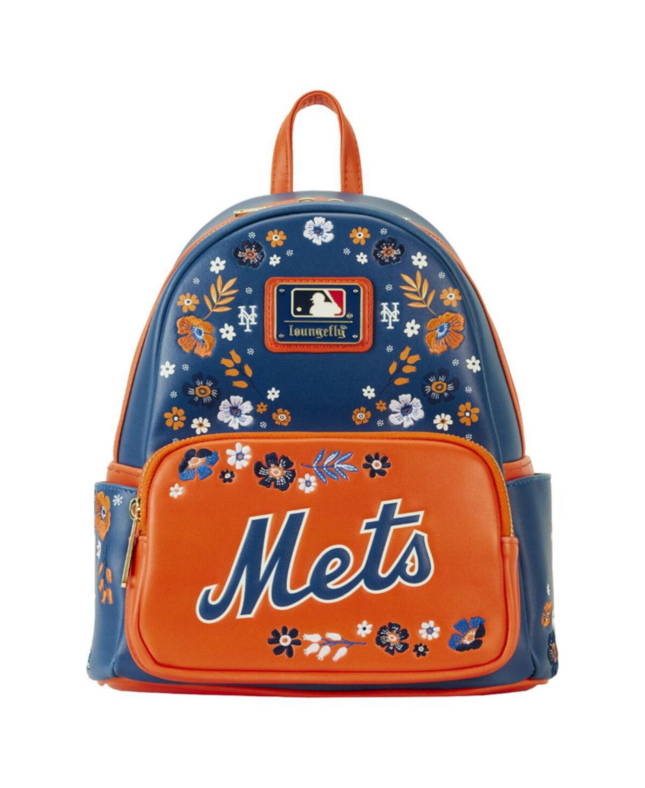 Men's and Women's New York Mets Floral Mini Backpack Loungefly
