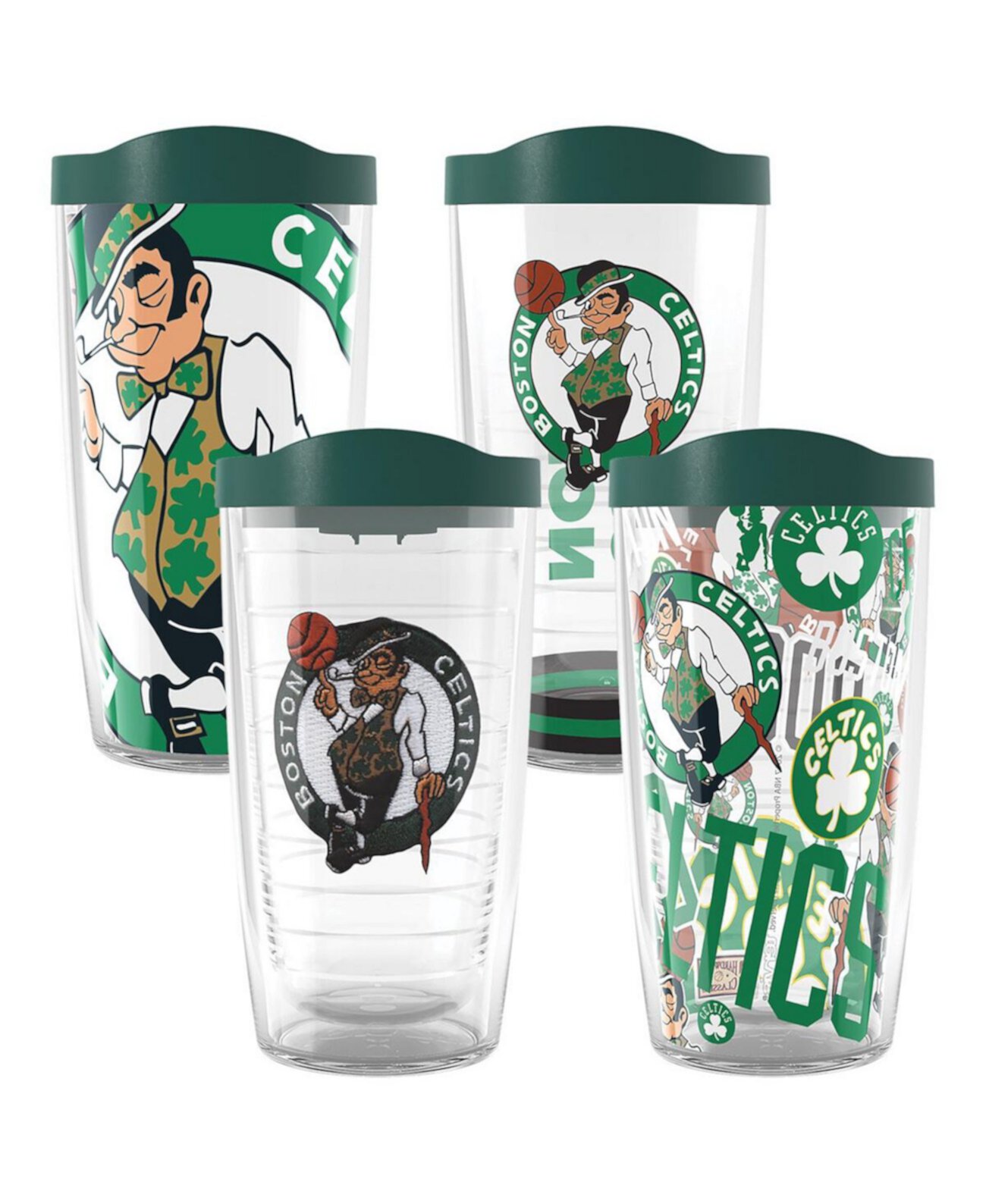 Boston Celtics Four-Pack 16 Oz Classic Tumbler Set Tervis