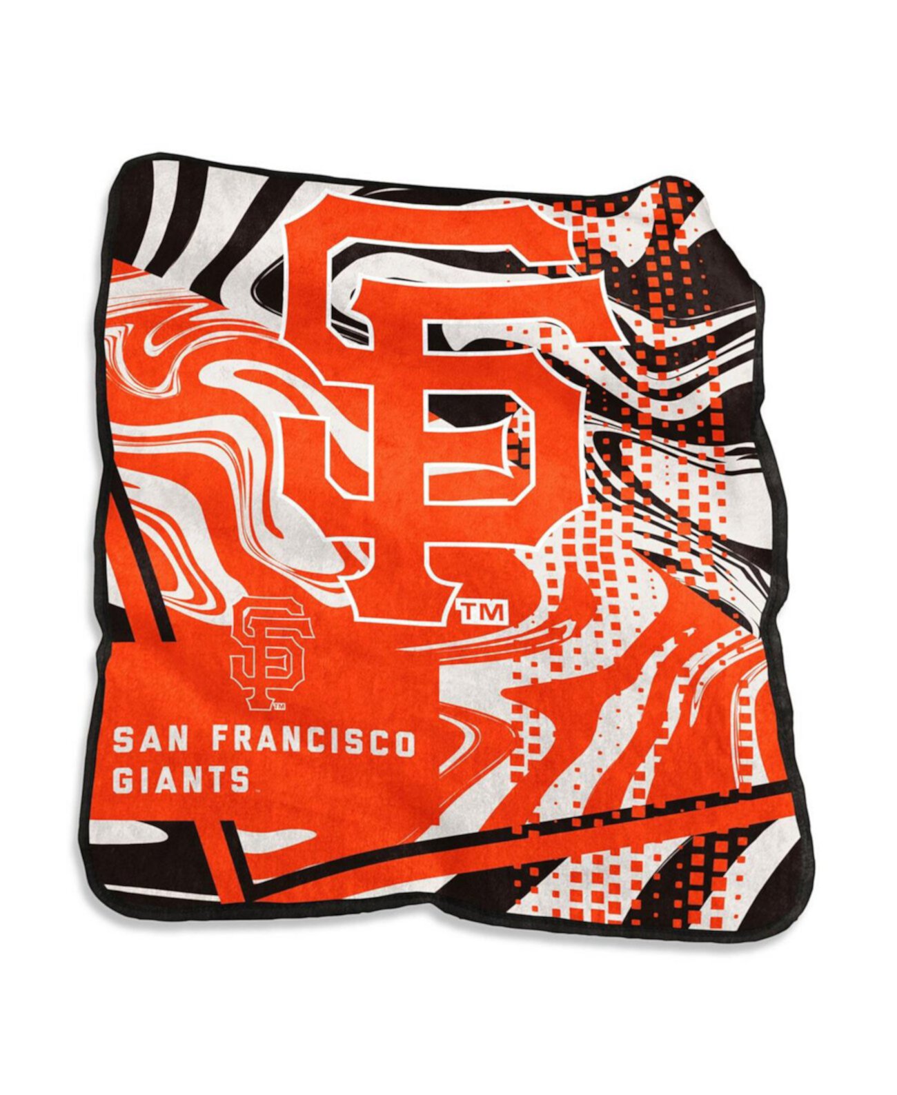 San Francisco Giants 50" x 60" Swirl Raschel Throw Blanket Logo Brand