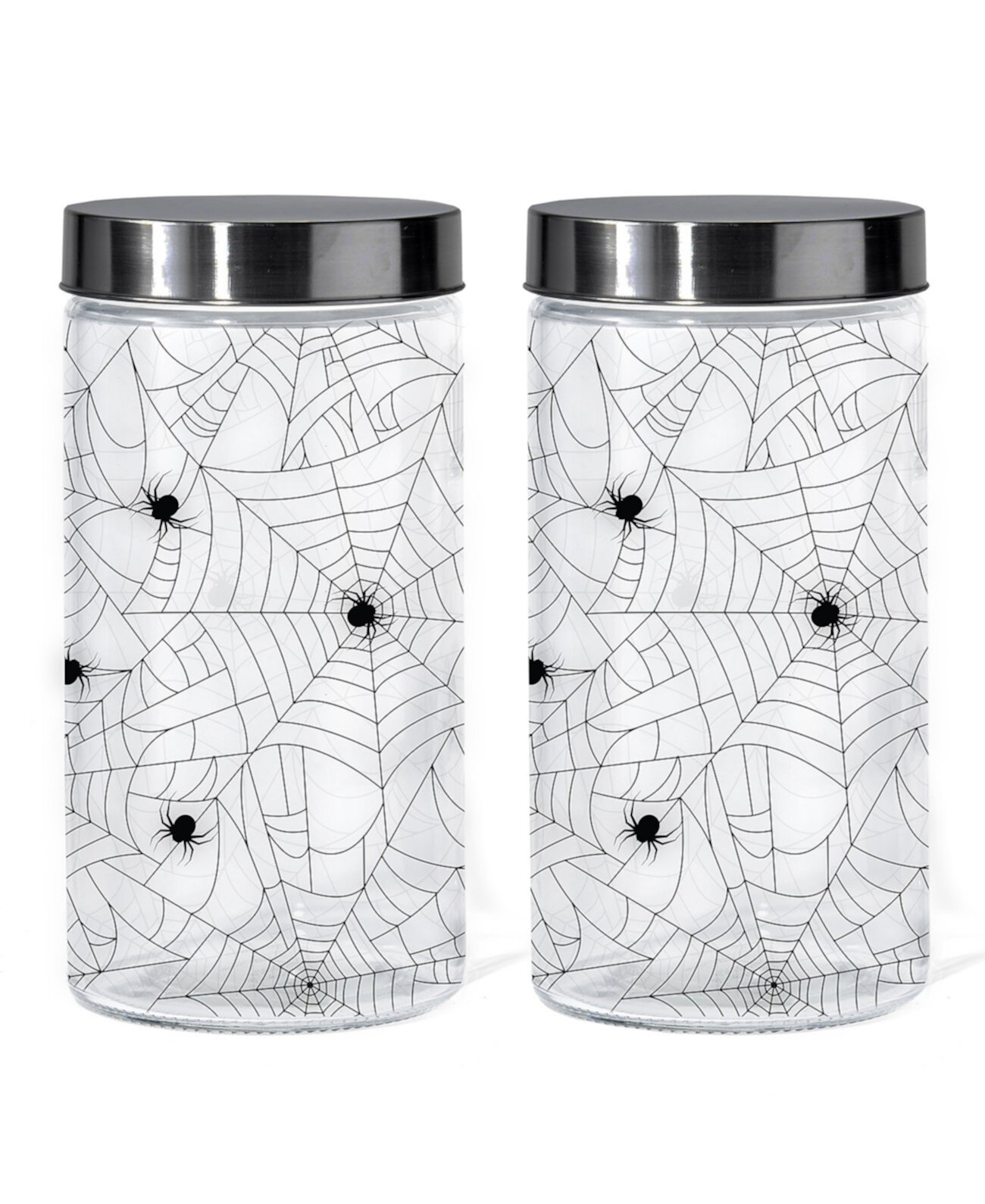 Spider Web Glass Jar, 60 oz American Atelier