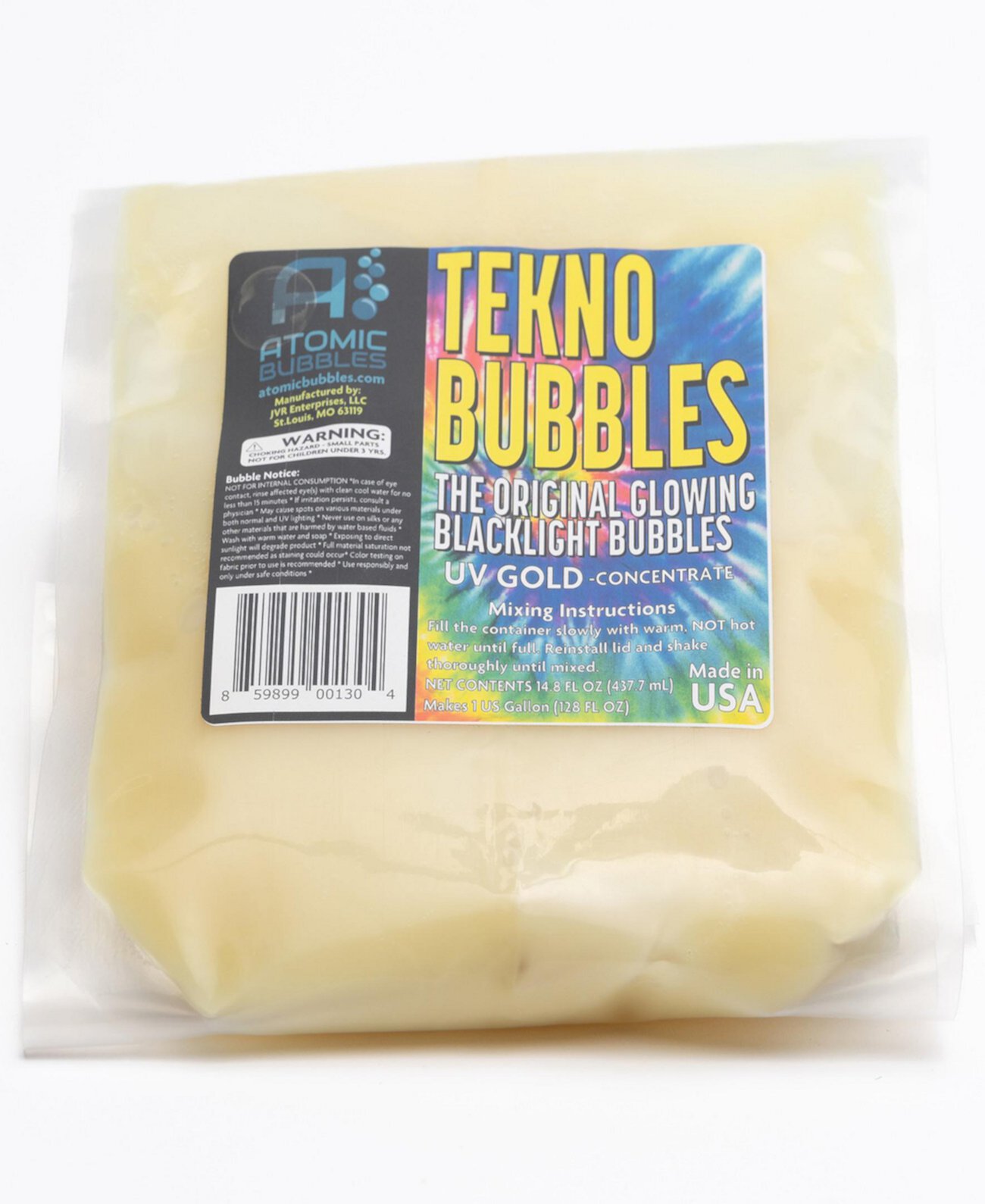 - Tekno Bubbles 128 oz Smart Pouch Refill Atomic Bubbles