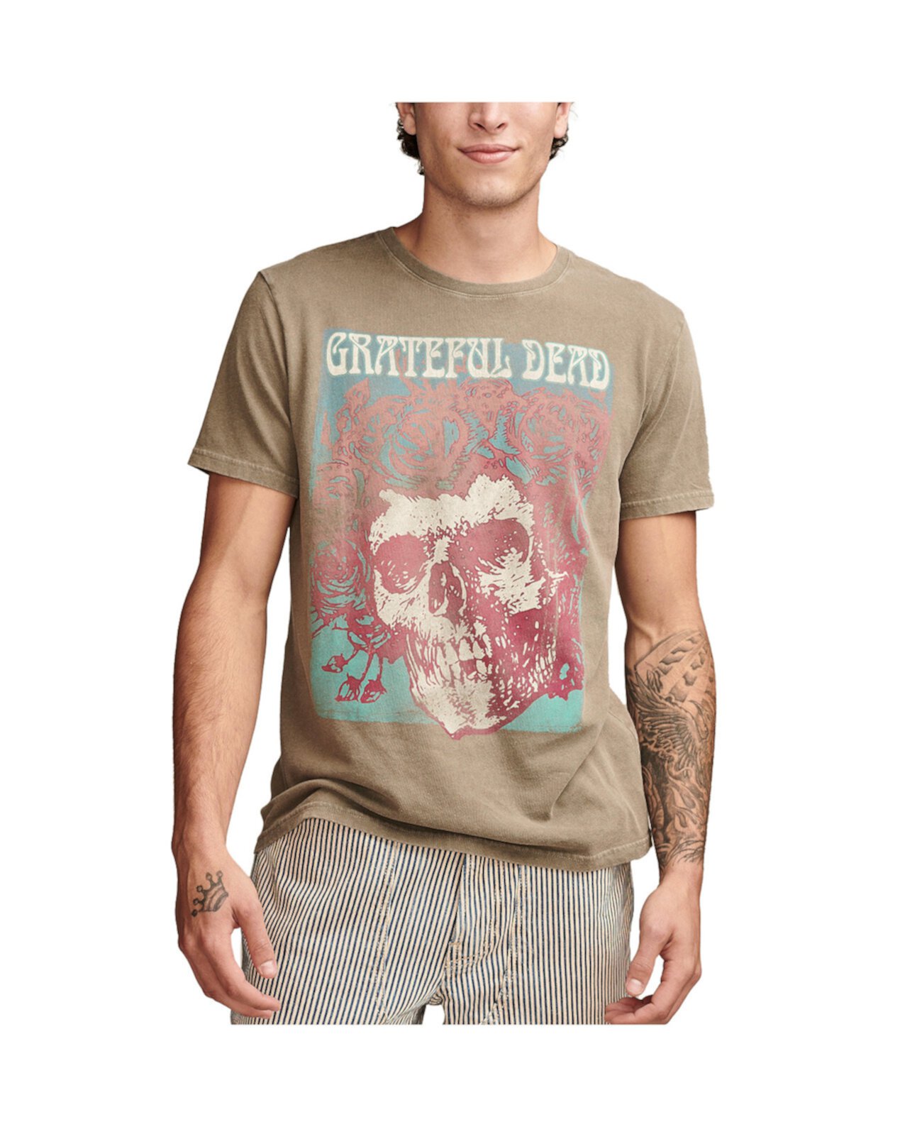 Men's Grateful Dead Poster Short Sleeve T-shirt Lucky Brand