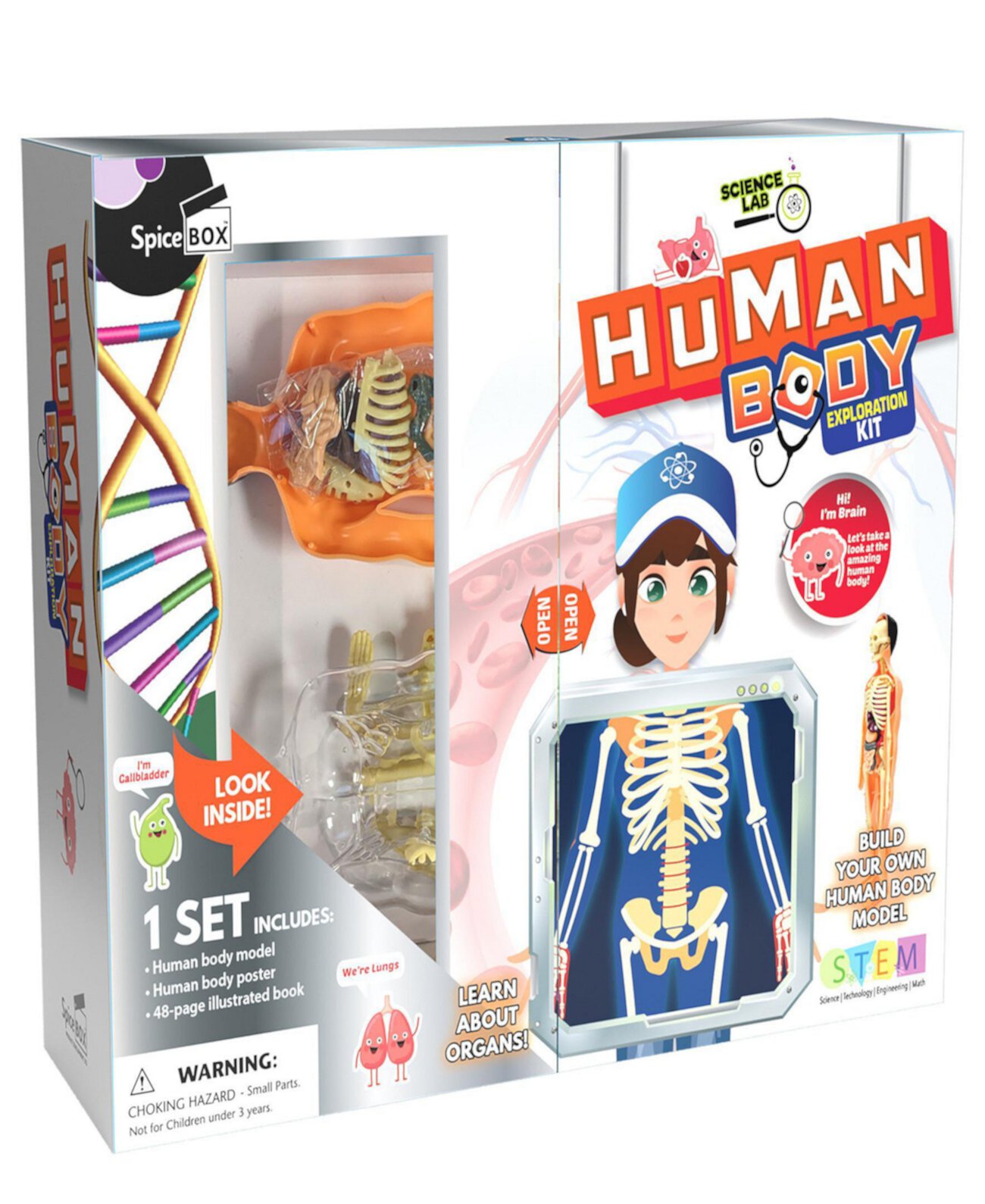 Science Lab - Human Body Kit Spicebox