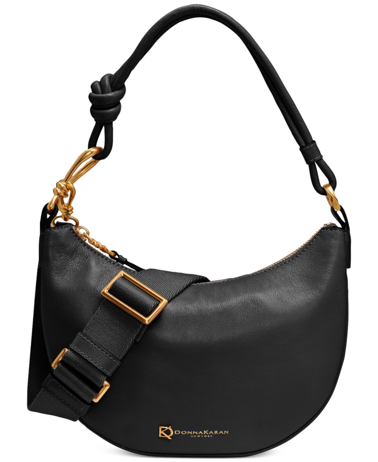 Roslyn Small Leather Hobo Bag Donna Karan New York