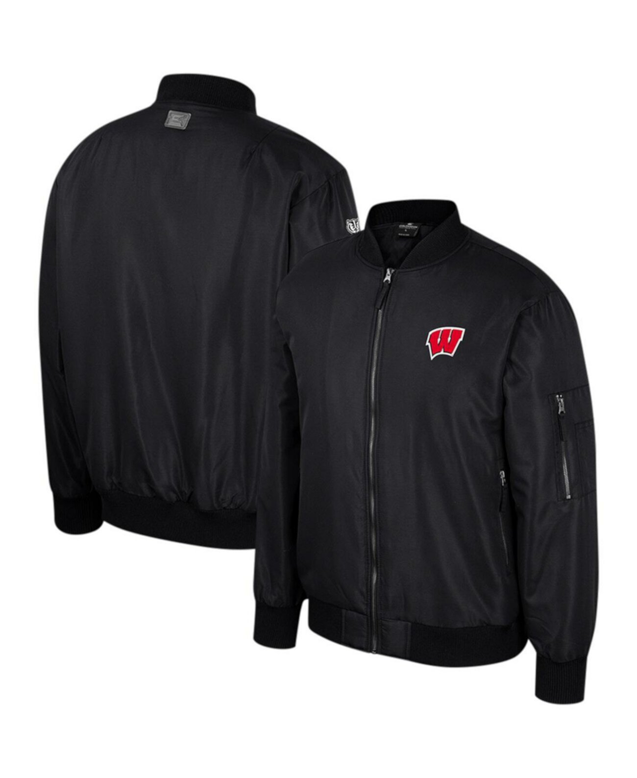 Мужская Куртка Colosseum Wisconsin Badgers Full-Zip Bomber Colosseum