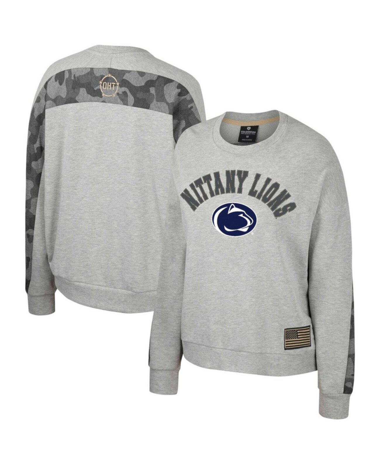 Женский Пуловер Colosseum Penn State Nittany Lions OHT Military-Inspired Appreciation Flag Rank Colosseum