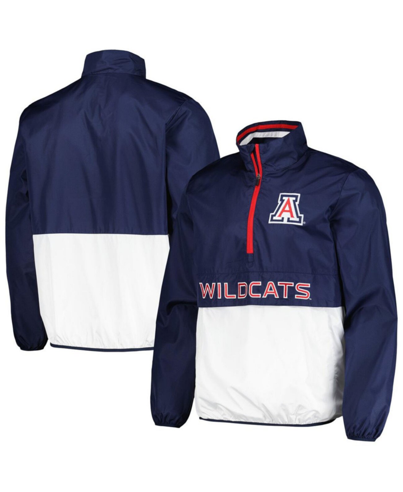 Мужская поло с полу-молнией из коллекции Arizona Wildcats от G-III Sports, с двумя карманами G-III Sports