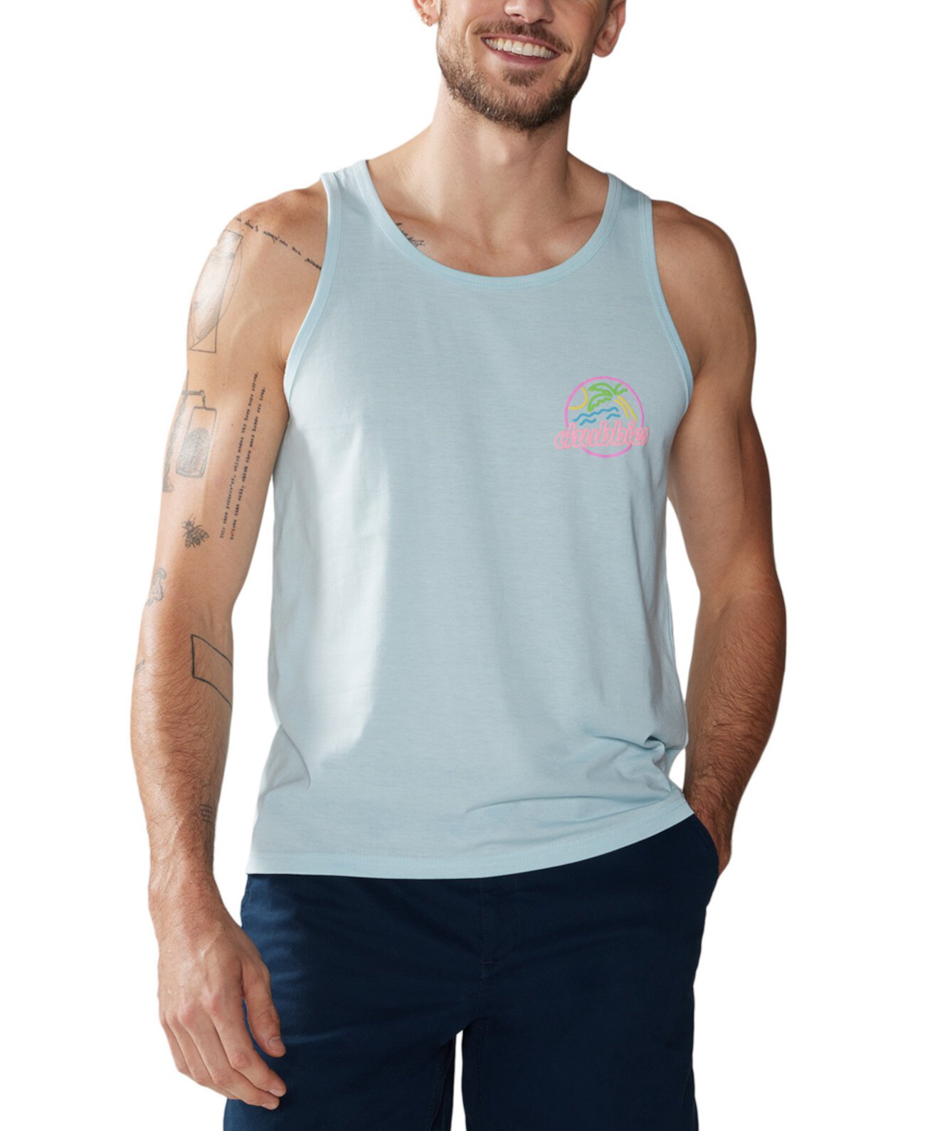 Men's The Neon Dream Logo Graphic Tank CHUBBIES