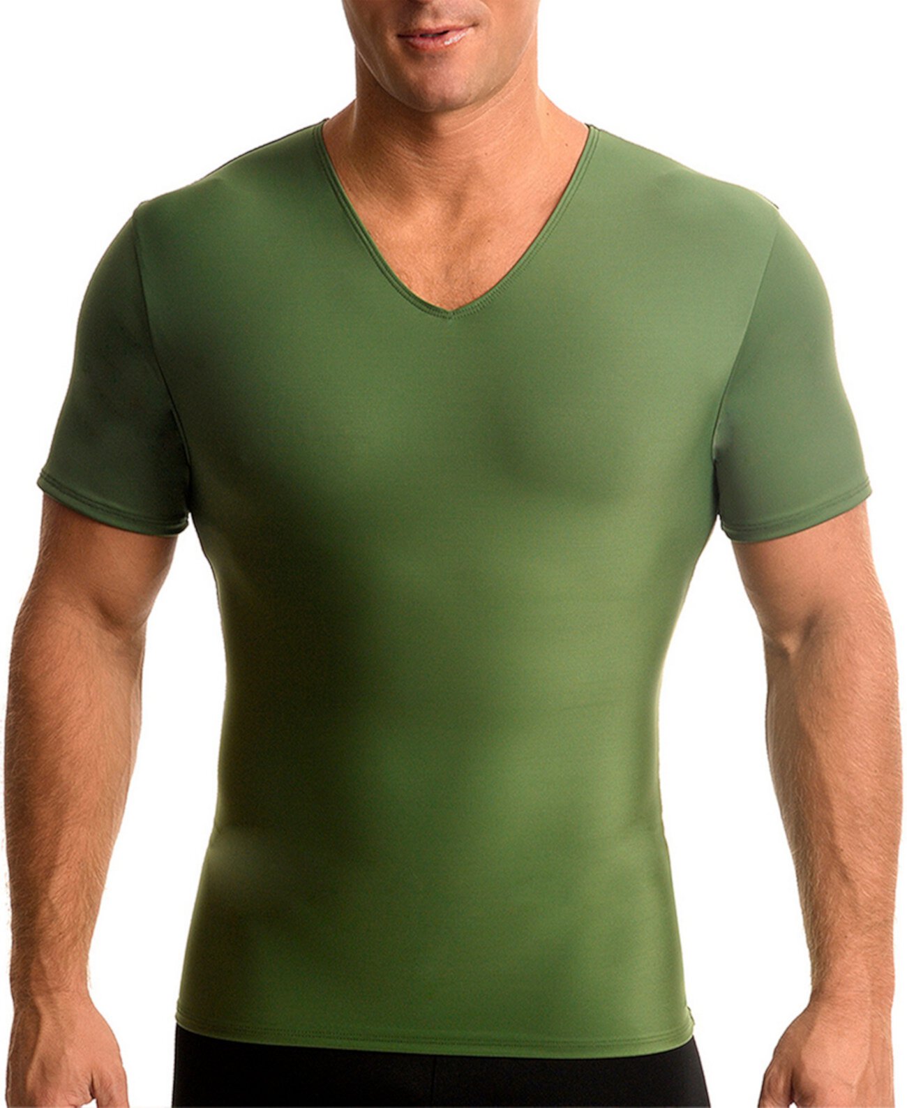 Men's Compression Activewear Short Sleeve V-Neck T-shirt Instaslim