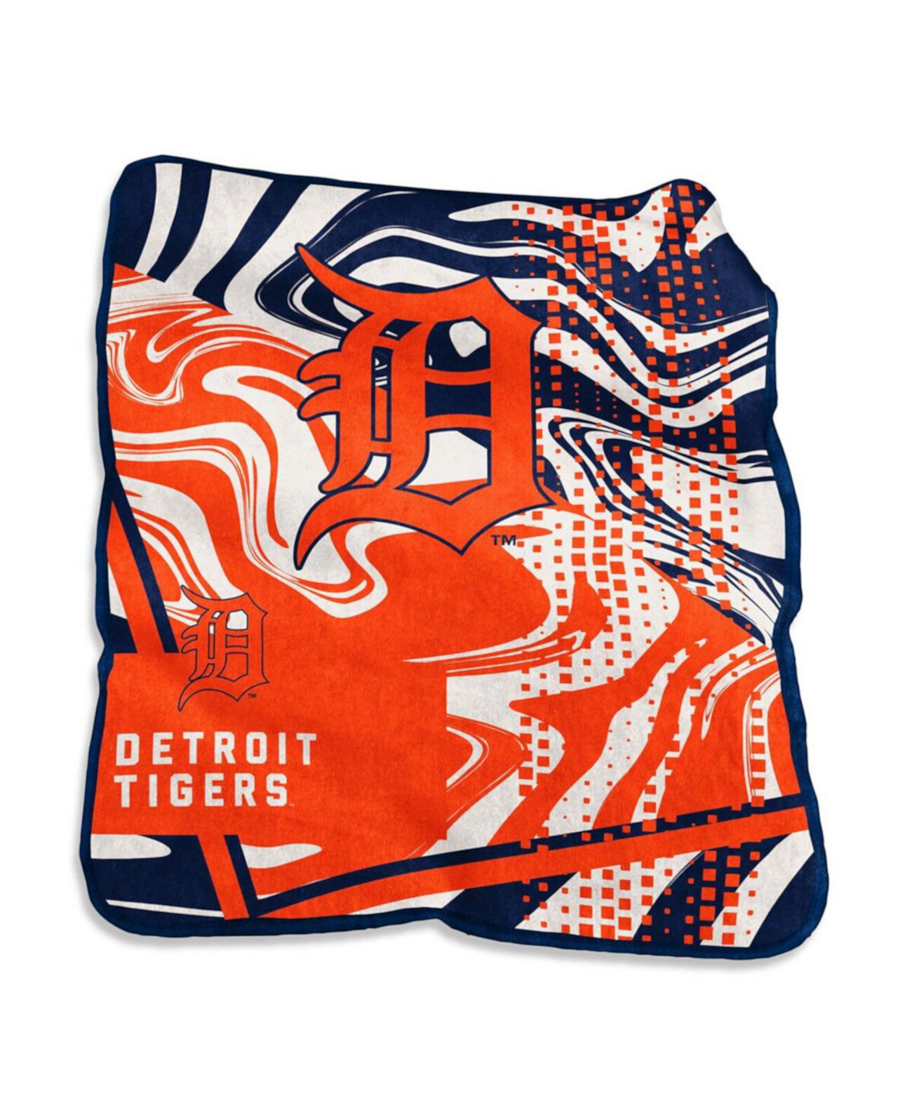 Detroit Tigers 50" x 60" Swirl Raschel Throw Blanket Logo Brand