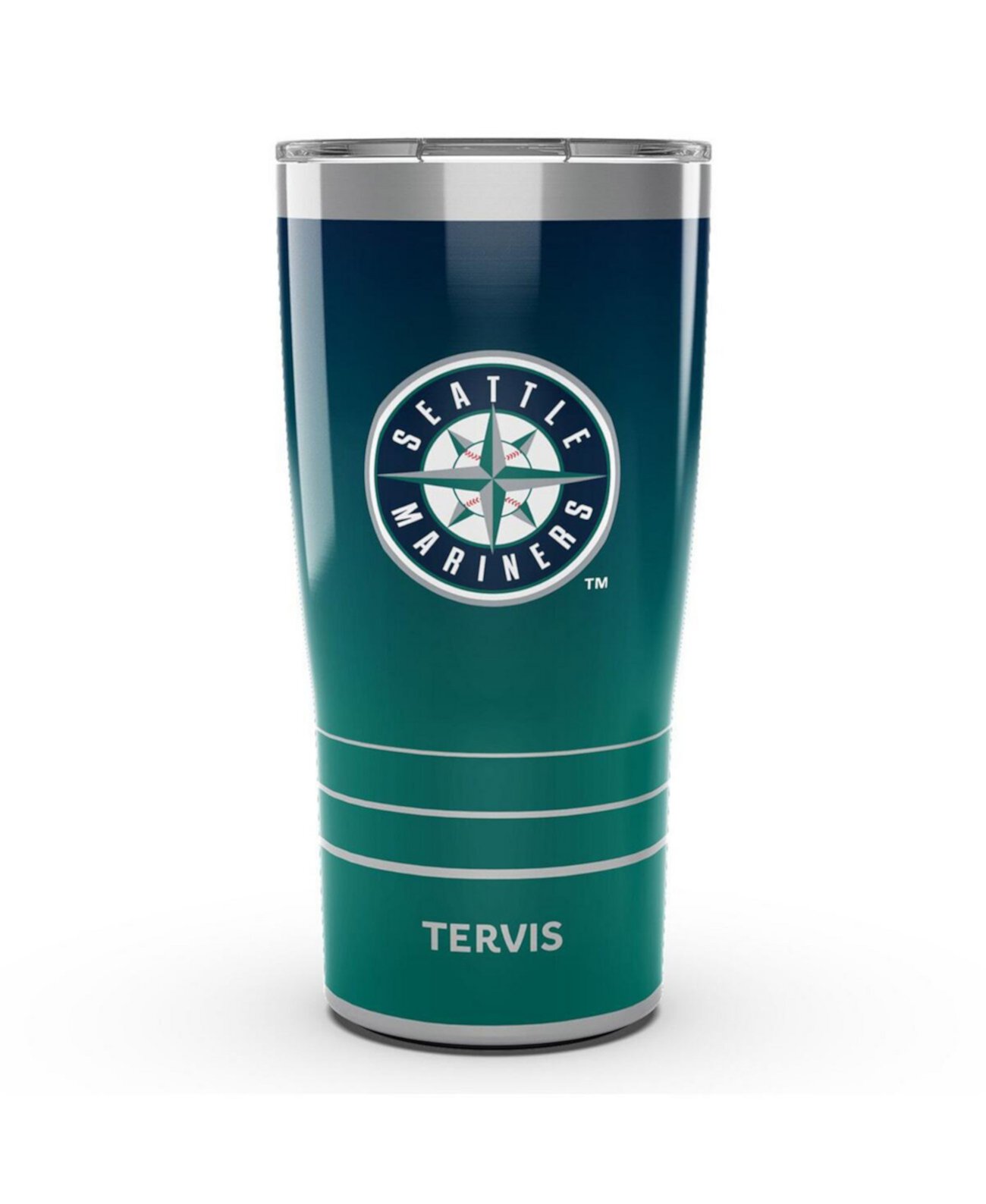 Seattle Mariners 20 Oz Ombre Stainless Steel Tumbler Tervis