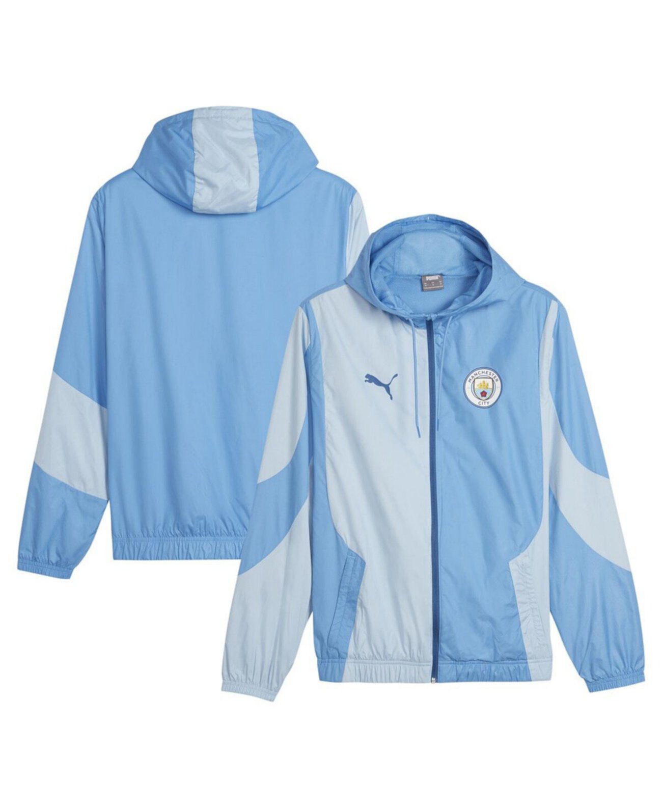 Мужская куртка Puma Manchester City 2023/24 с капюшоном, молнией и специальной тканью WindCELL Puma