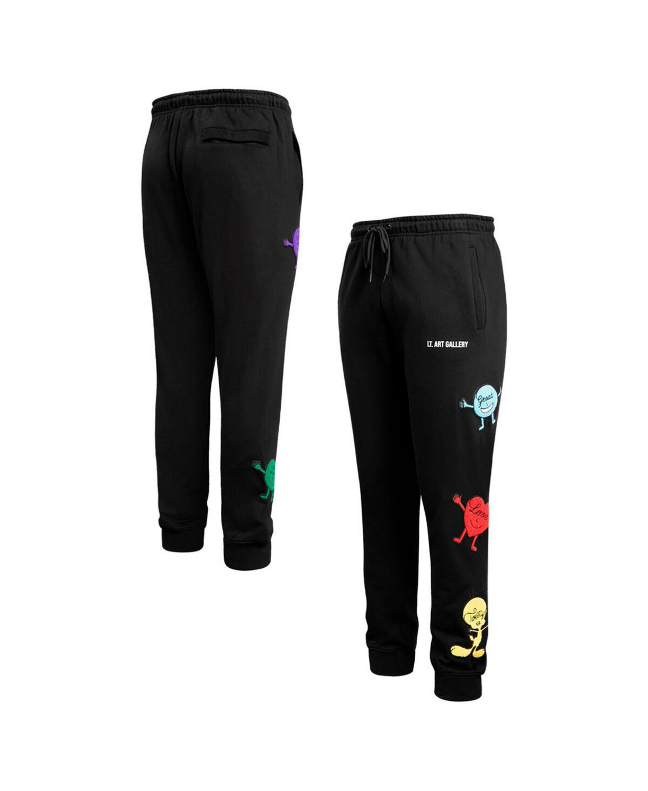 Men's Black Looney Tunes Positive Energy Jogger Pants Freeze Max