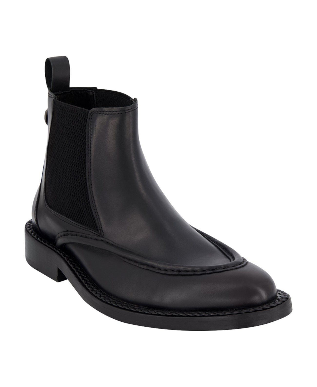 Men's Leather Moc Toe Chelsea Boots Karl Lagerfeld Paris