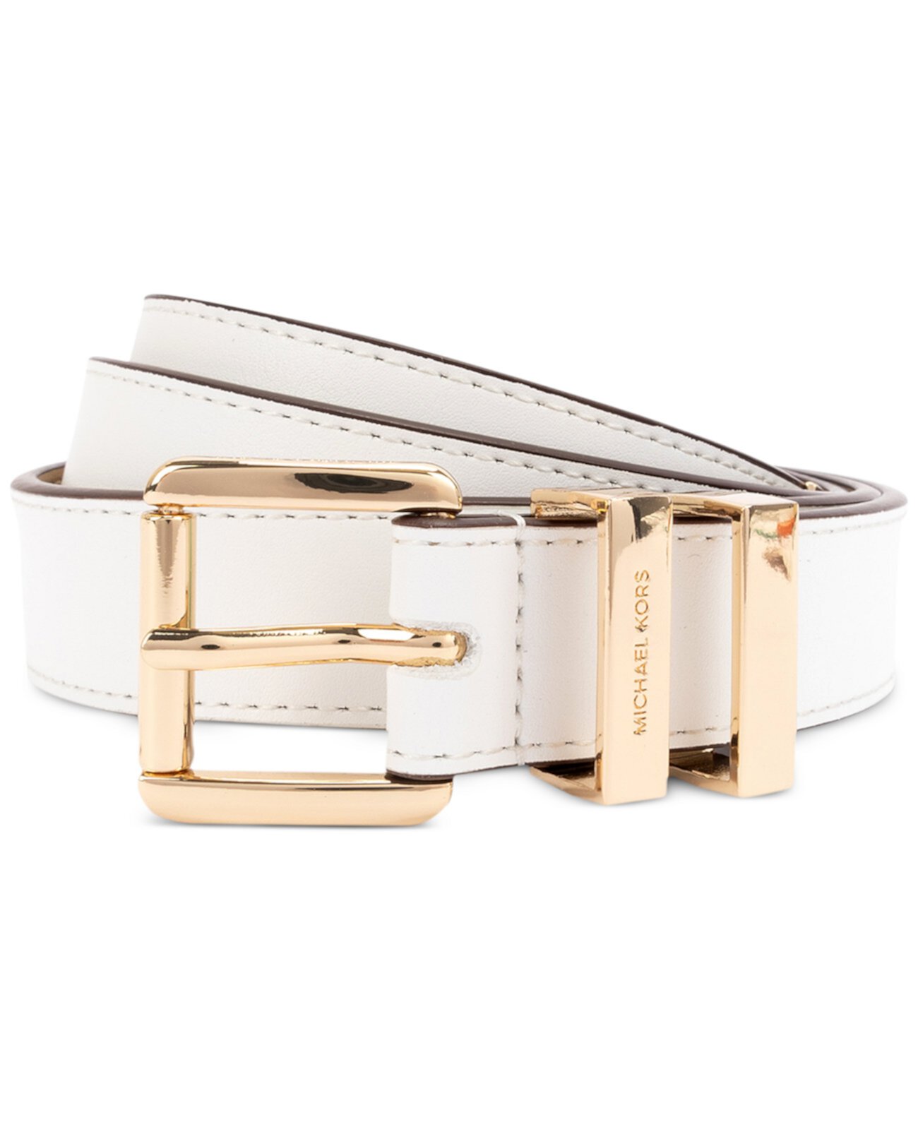 Women's Leather Metal-Loop Belt Michael Kors