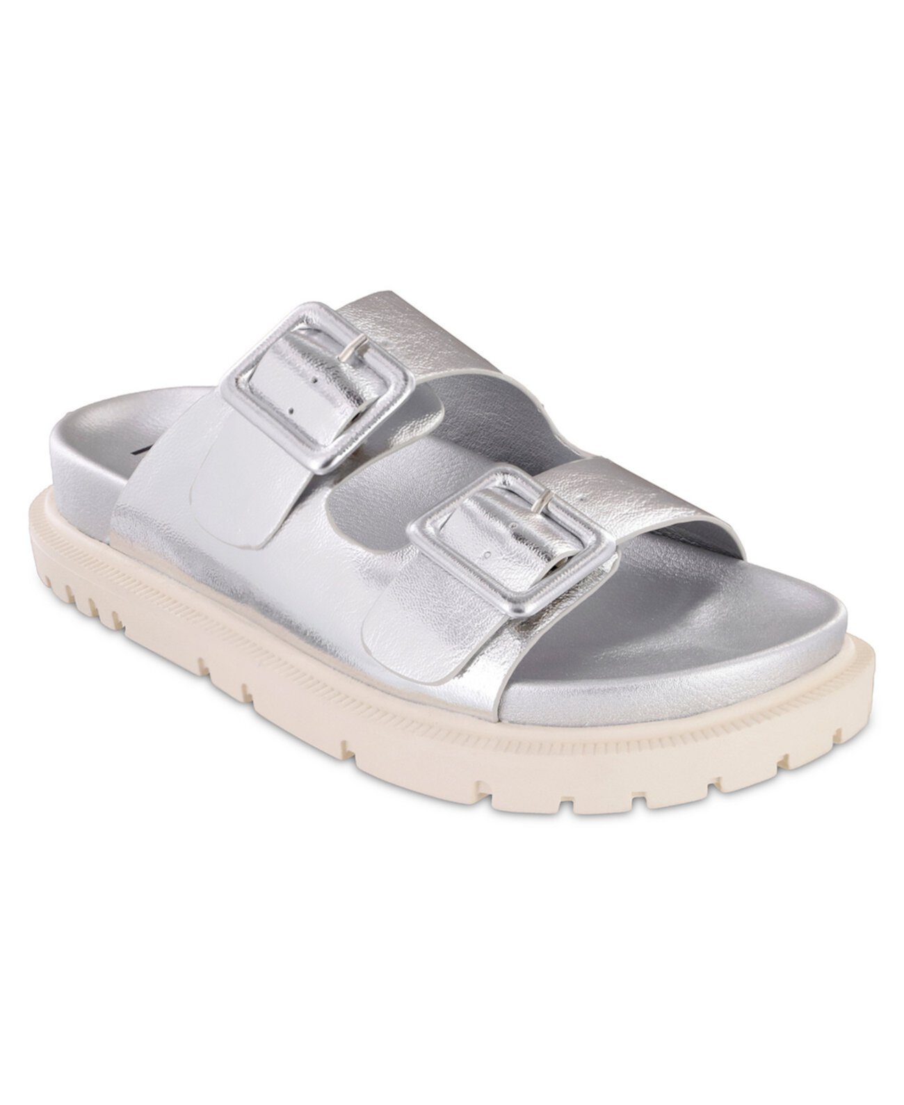 Women's Gen Double Buckle Flat Slide Sandals MIA