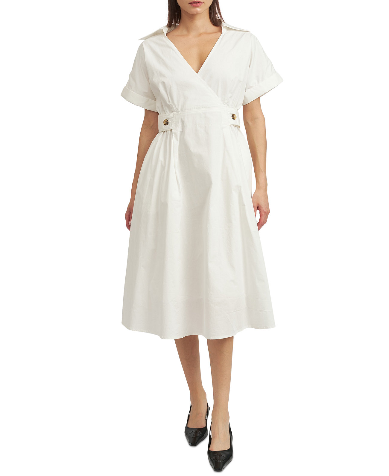 Women's Lorena Short-Sleeve Midi Dress EN SAISON