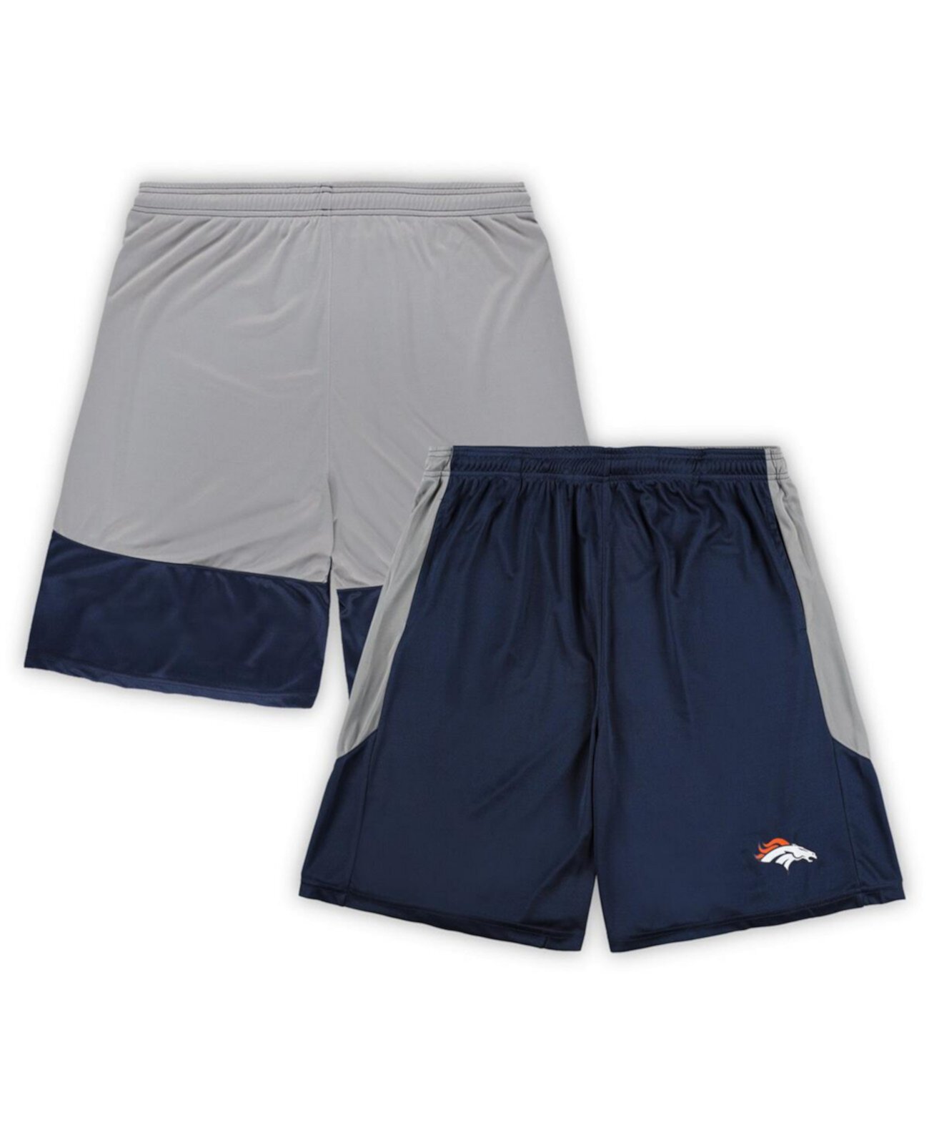 Men's Navy Denver Broncos Big and Tall Team Logo Shorts Fanatics