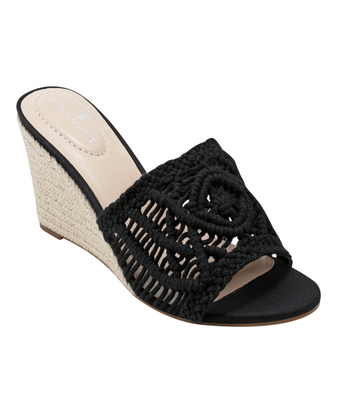 Women's Andrrea Espadrille Crochet Wedge Sandals Bandolino