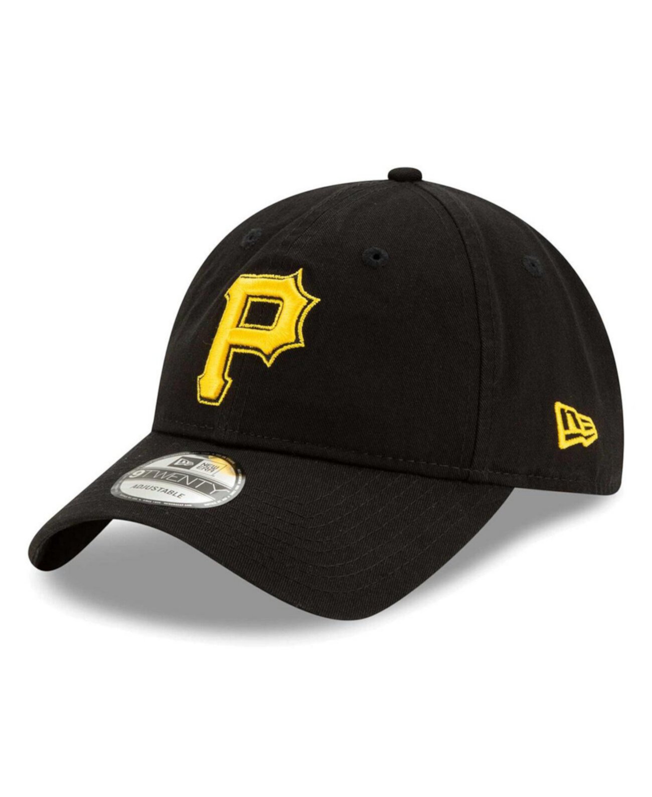 Men's Black Pittsburgh Pirates Logo Replica Core Classic 9TWENTY Adjustable Hat New Era