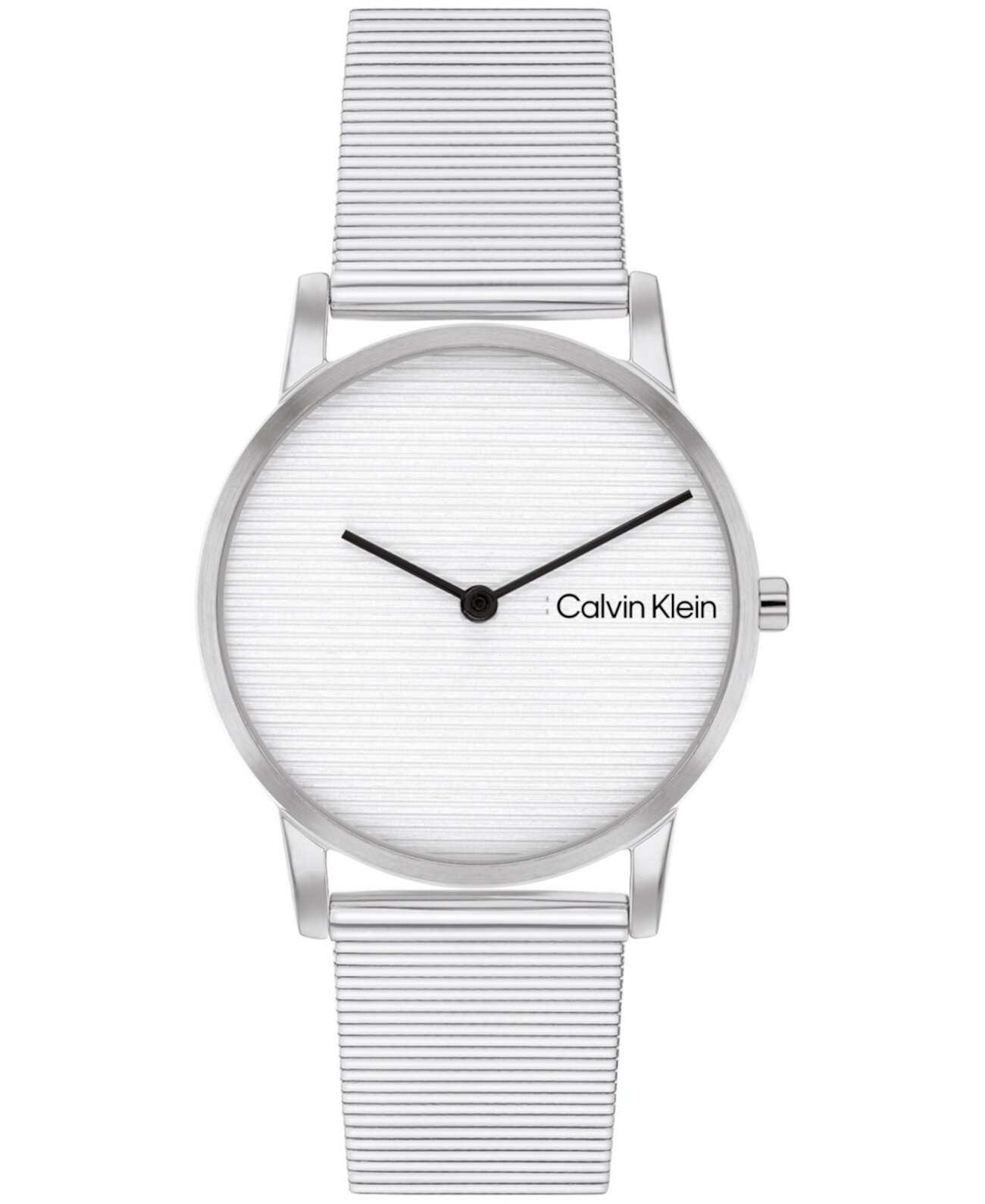 Women's CK Feel Stainless Steel Mesh Watch 30mm Calvin Klein