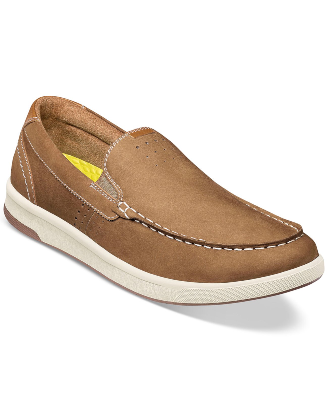 Мужские кроссовки Florsheim Crossover Moc Toe Slip On из натуральной кожи с технологией Comfortech Florsheim