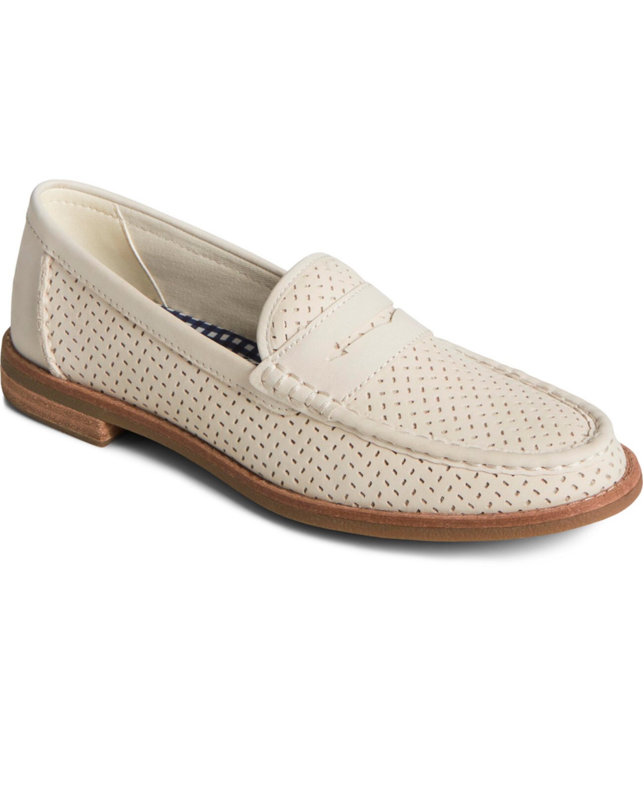 Women's Seaport Penny Leather Ivory Loafers Sperry