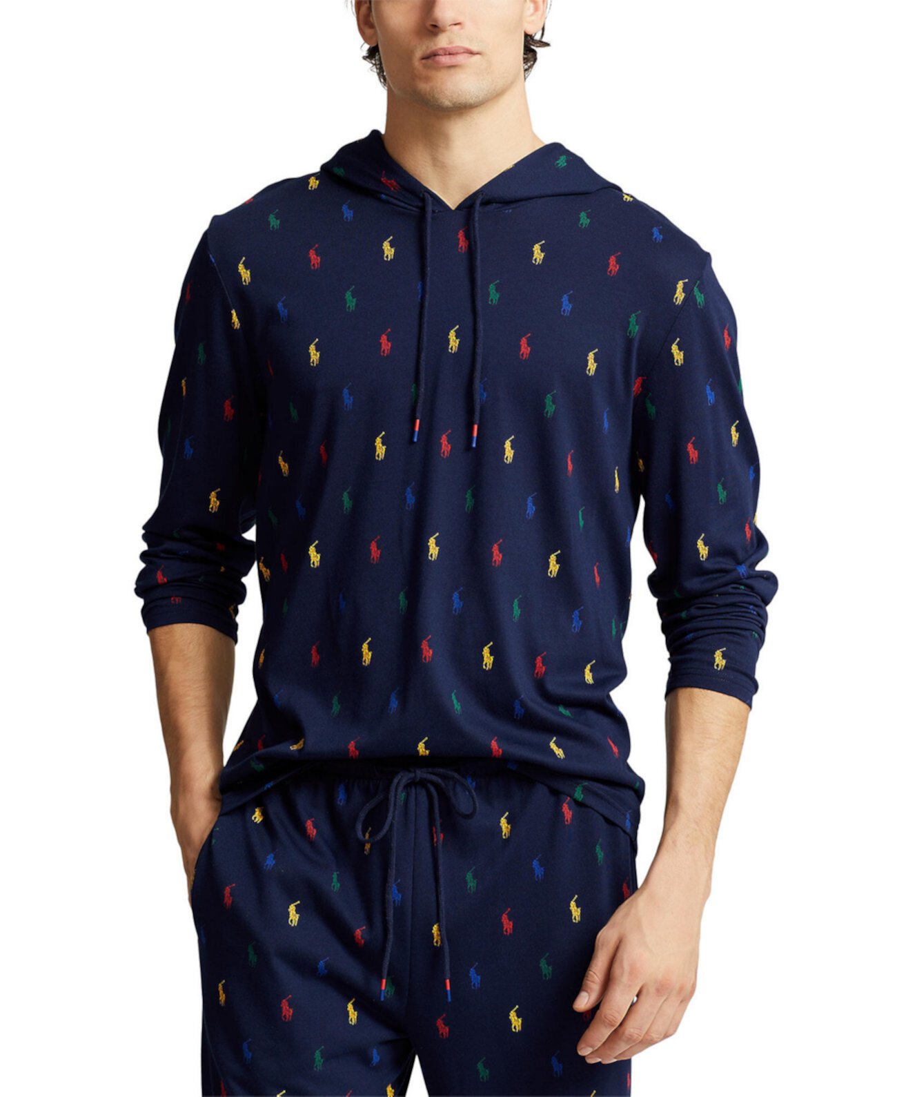 Мужской Пижамный Топ Polo Ralph Lauren Printed Sleep Hoodie Polo Ralph Lauren