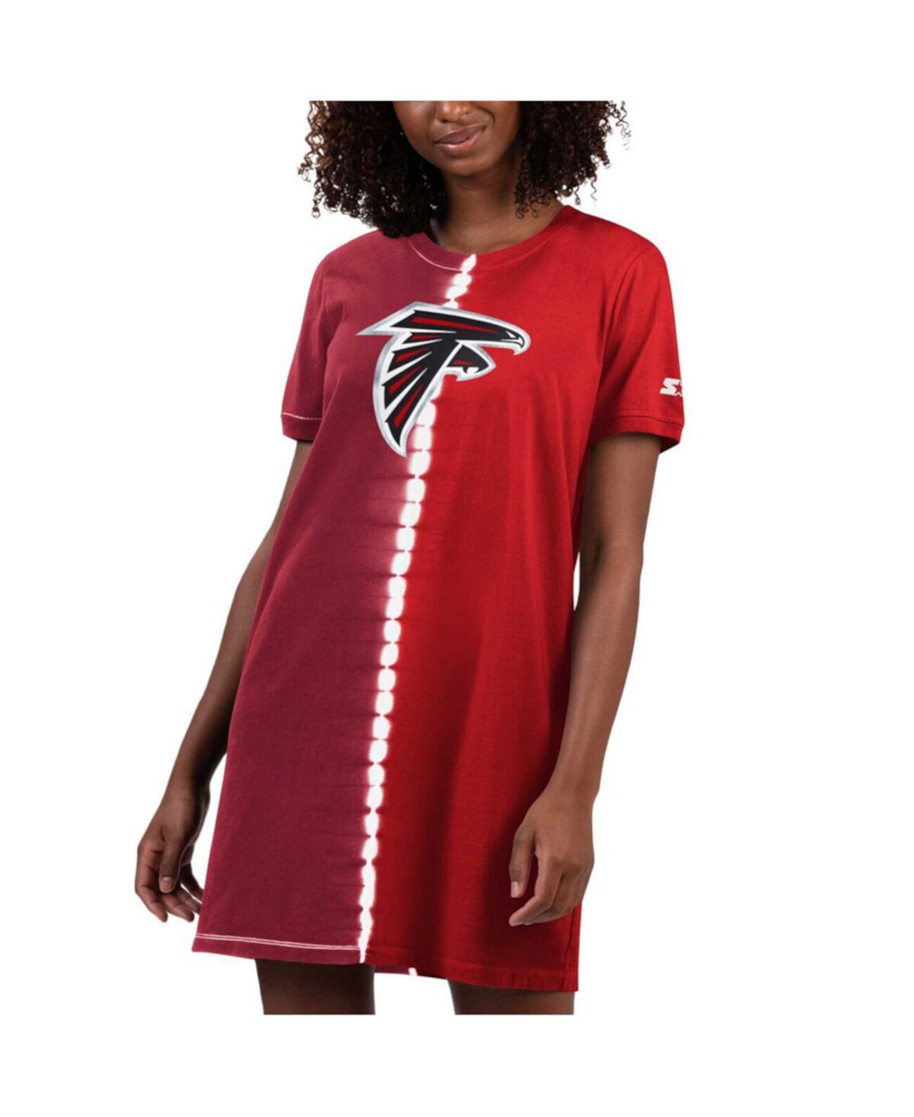 Women's Red Atlanta Falcons Ace Tie-Dye T-shirt Dress Starter