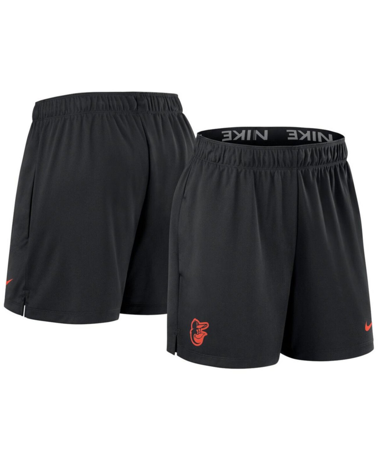 Women's Black Baltimore Orioles Authentic Collection Knit Shorts Nike