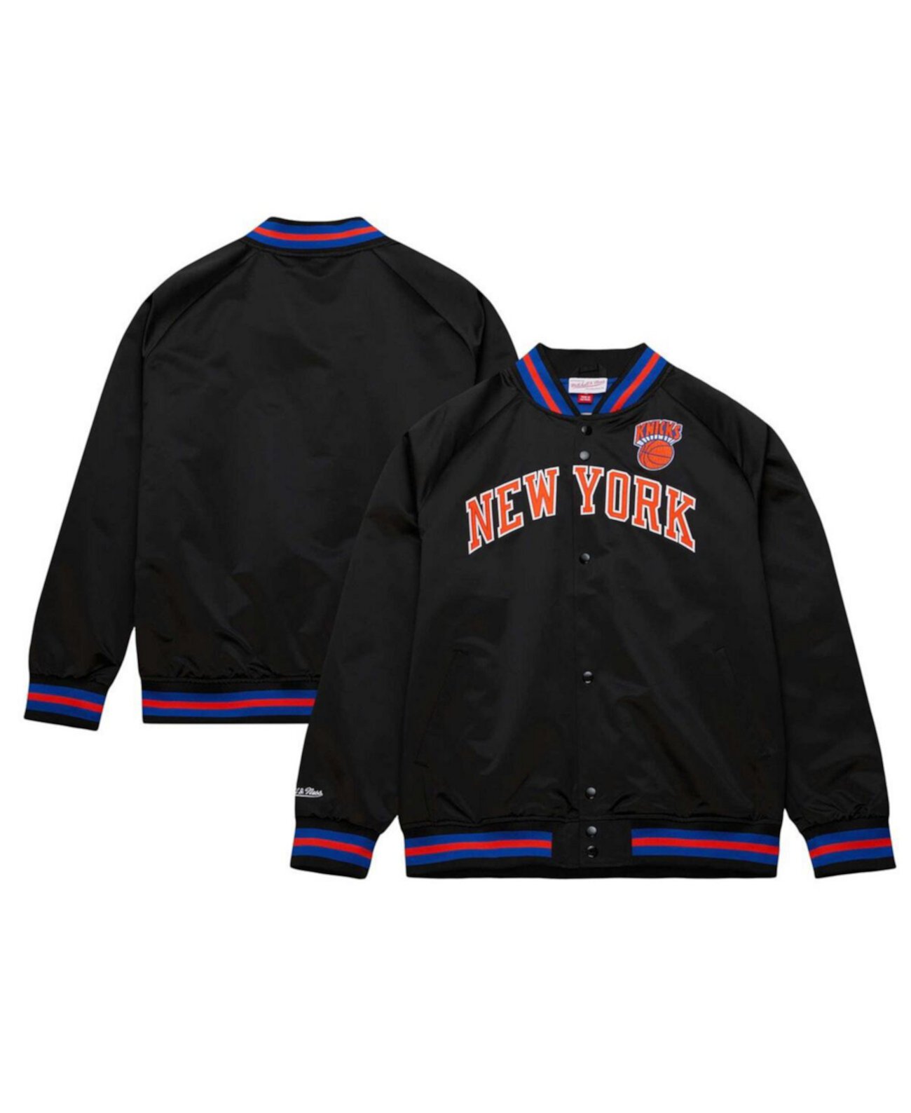 Мужская Куртка Mitchell & Ness New York Knicks Hardwood Classics Wordmark Satin Mitchell & Ness