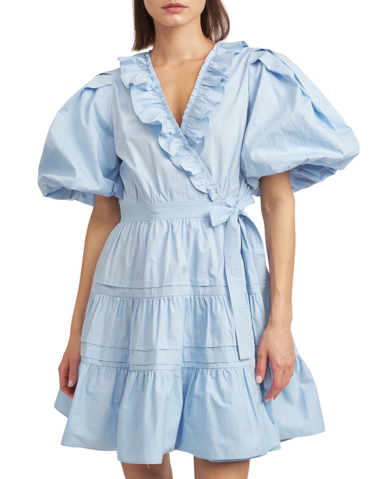 Women's Lorena Cotton Balloon-Sleeve Mini Dress EN SAISON