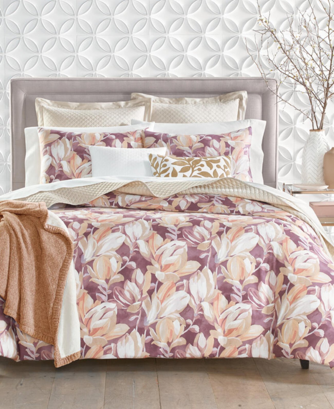 Magnolia 2-Pc. Comforter Set, Twin, Created for Macy's Charter Club