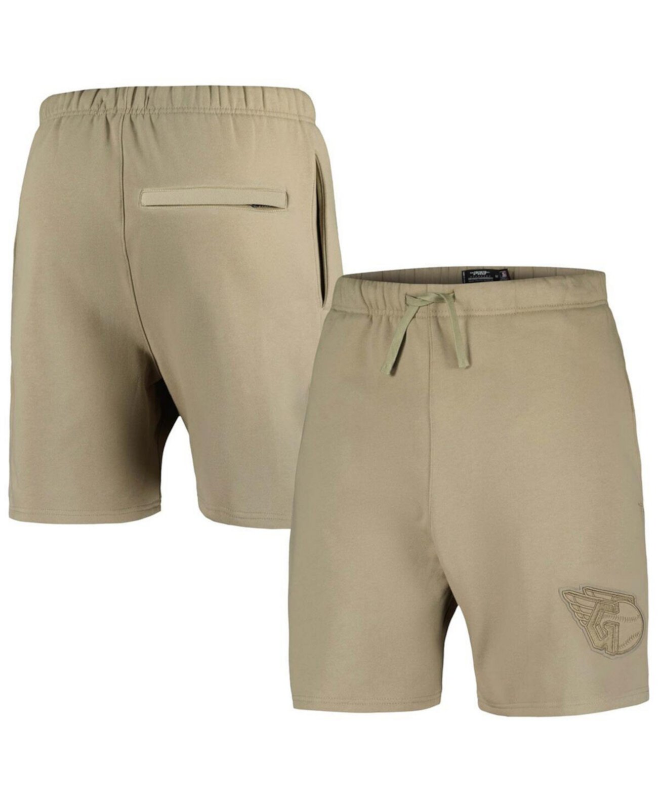 Men's Khaki Cleveland Guardians Neutral Fleece Shorts Pro Standard